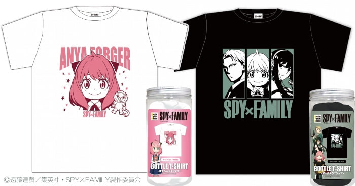 SPY×FAMILY ボトル入りTシャツ A クールver.(BLACK)、B アーニャ